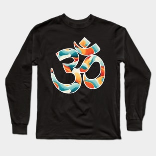 Cosmic Resonance: The Mystical Power of Om Kanagawa Long Sleeve T-Shirt